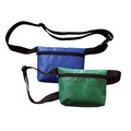420D Polyester Fanny Pack w/ Adjustable Strap & 1 Zipper Front Pocket